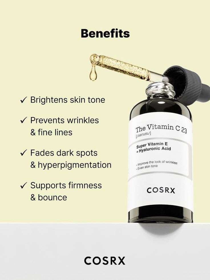 COSRX Pure Vitamin C 23% Serum with Vitamin E & Hyaluronic Acid, Brightening & Hydrating Facial SERUM
